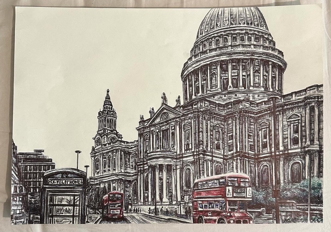 Architectural study of St Paul's Cathedral